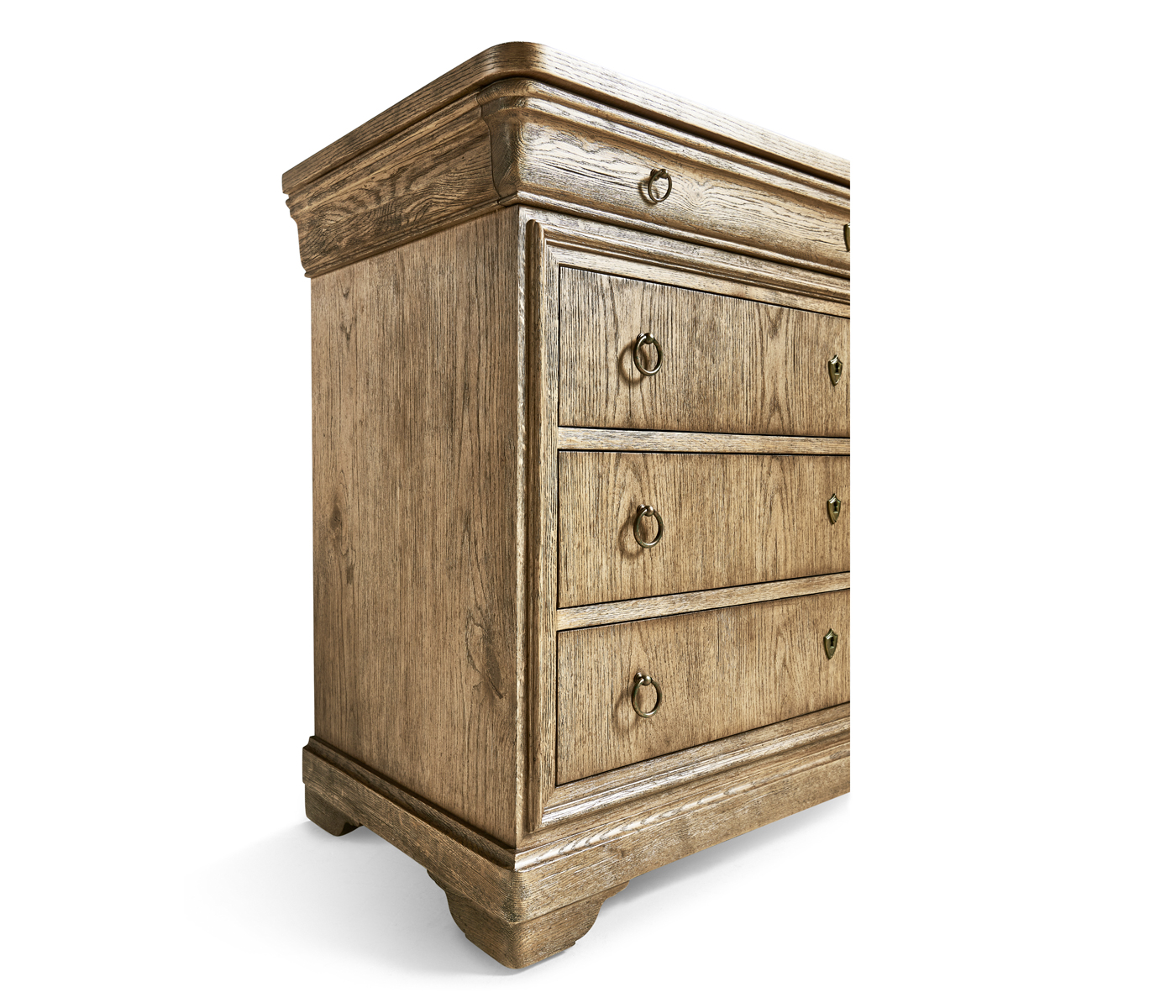 Entropy Louis Phillipe Drawer Chest - Stripped Chestnut