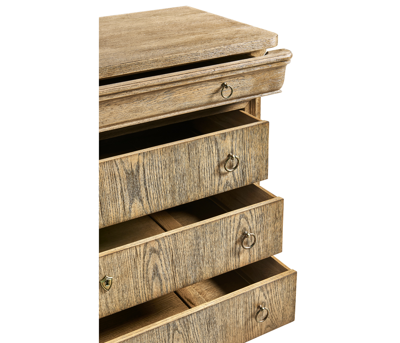 Entropy Louis Phillipe Drawer Chest - Stripped Chestnut