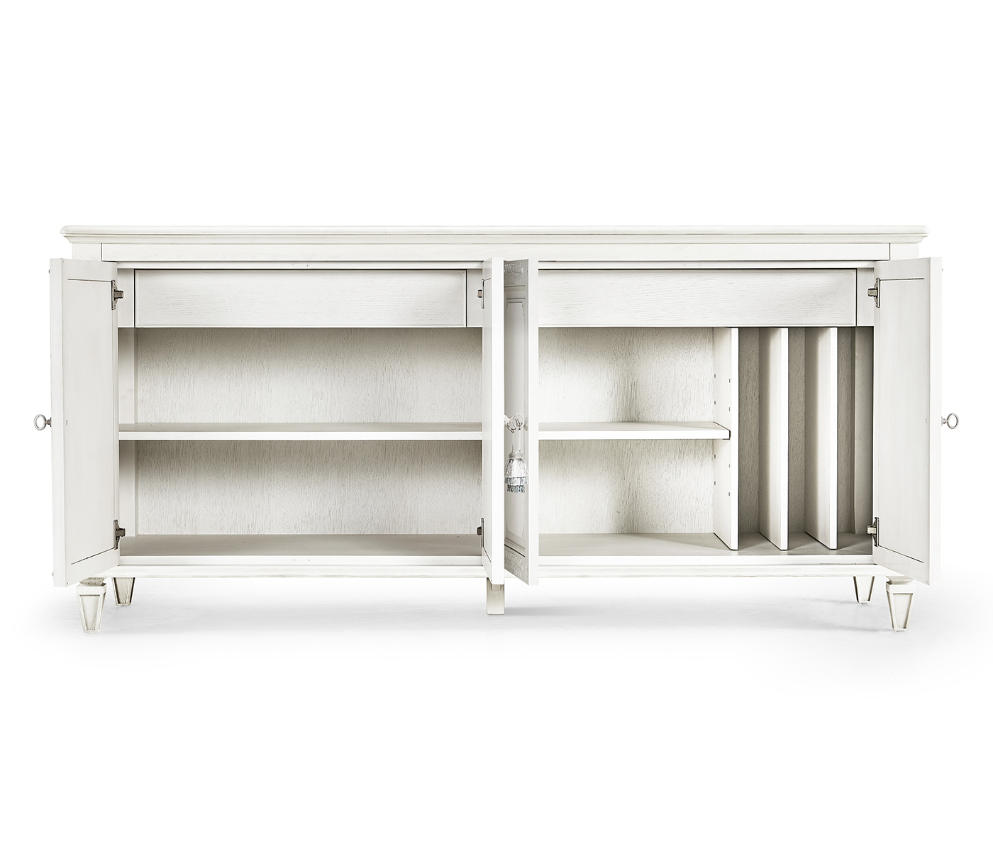 White Crepuscular Credenza