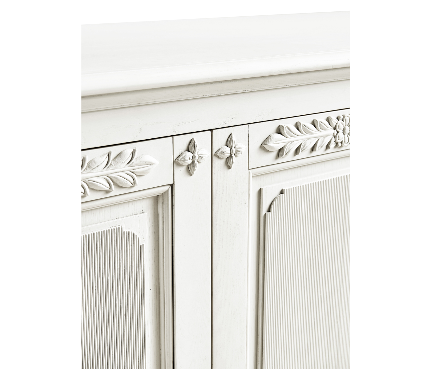 White Crepuscular Credenza