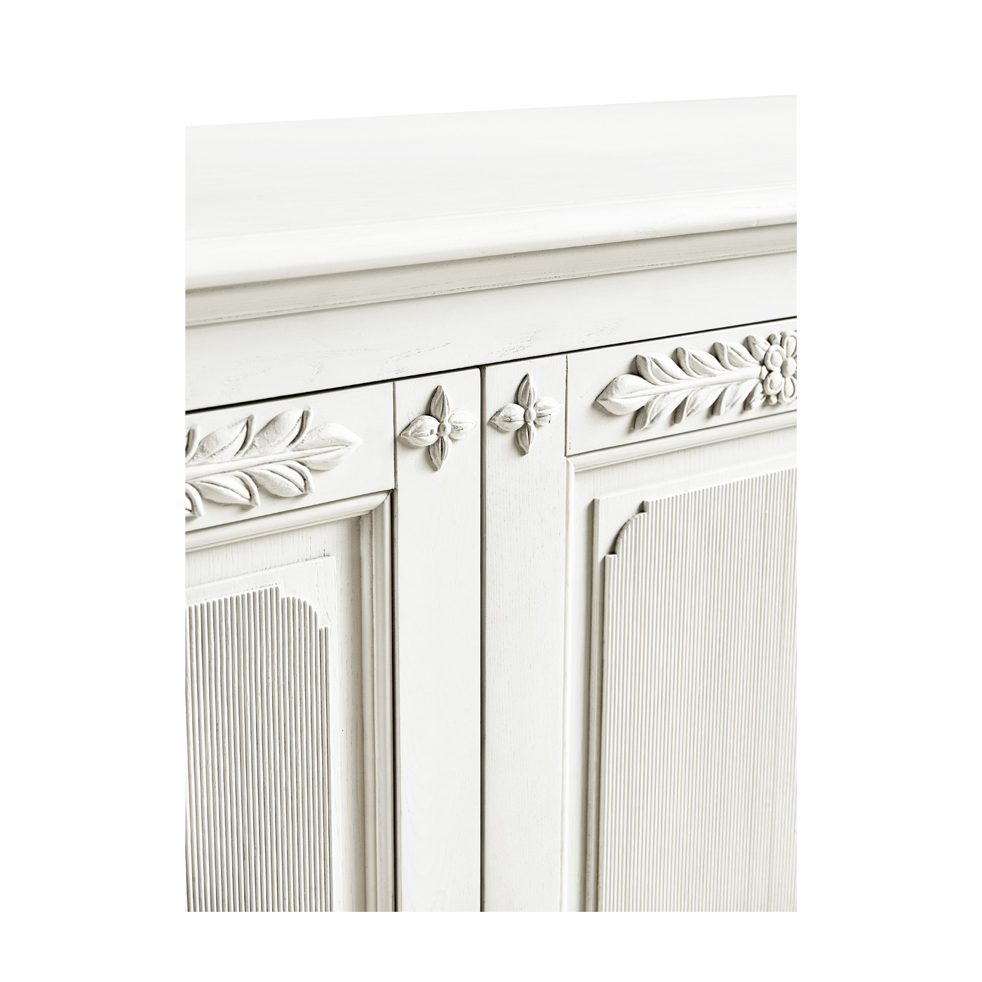 White Crepuscular Credenza