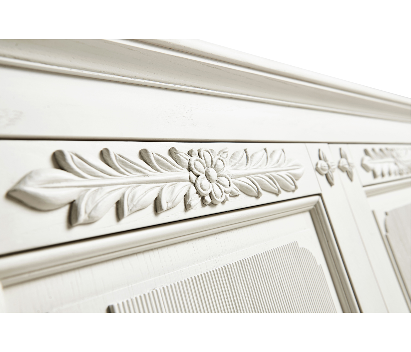 White Crepuscular Credenza