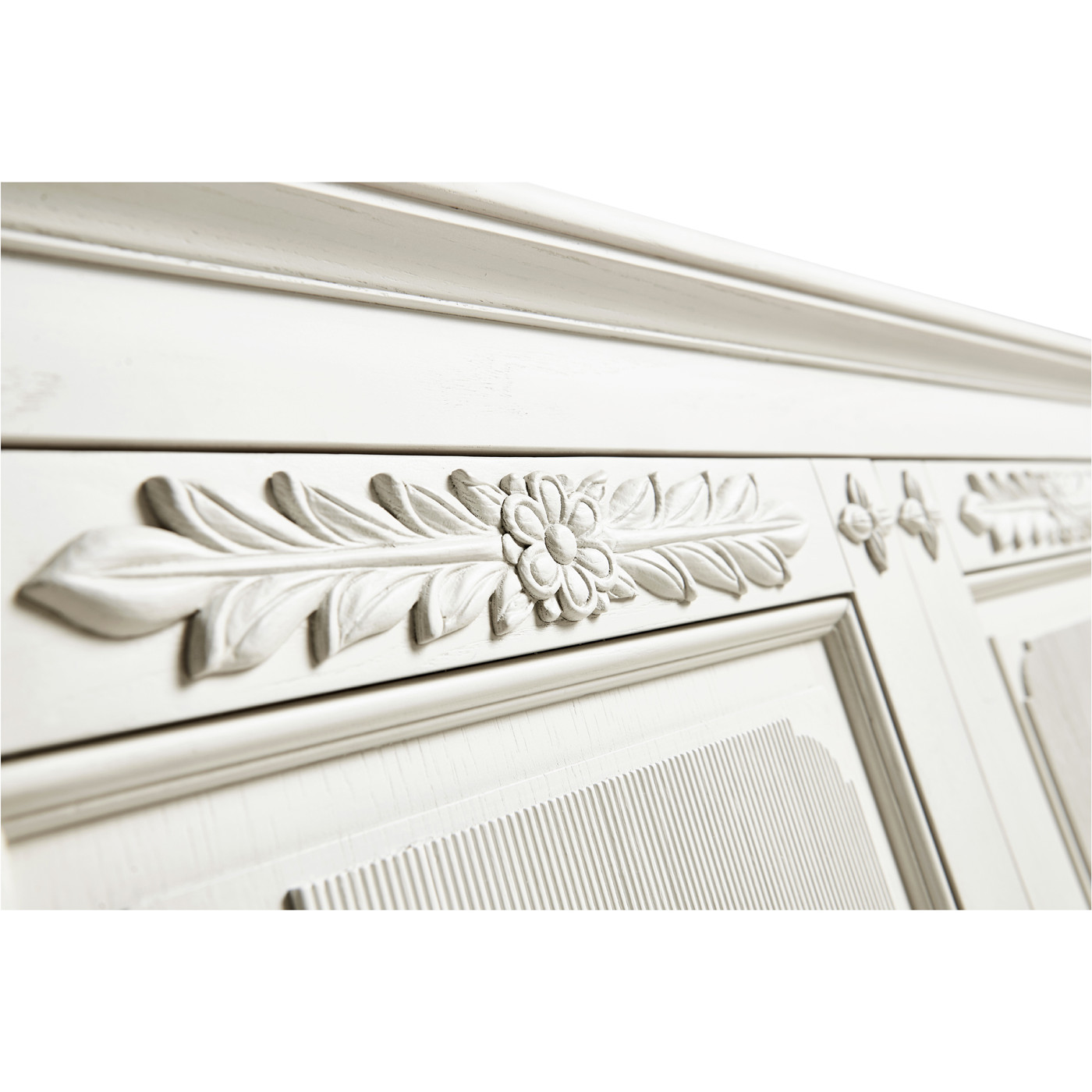 White Crepuscular Credenza