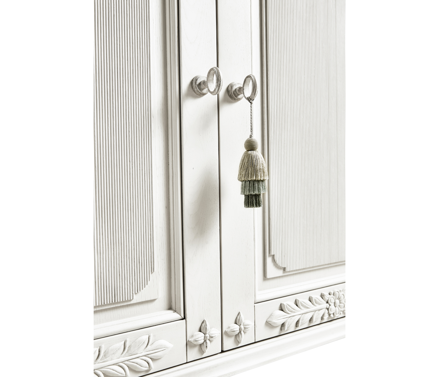 White Crepuscular Credenza