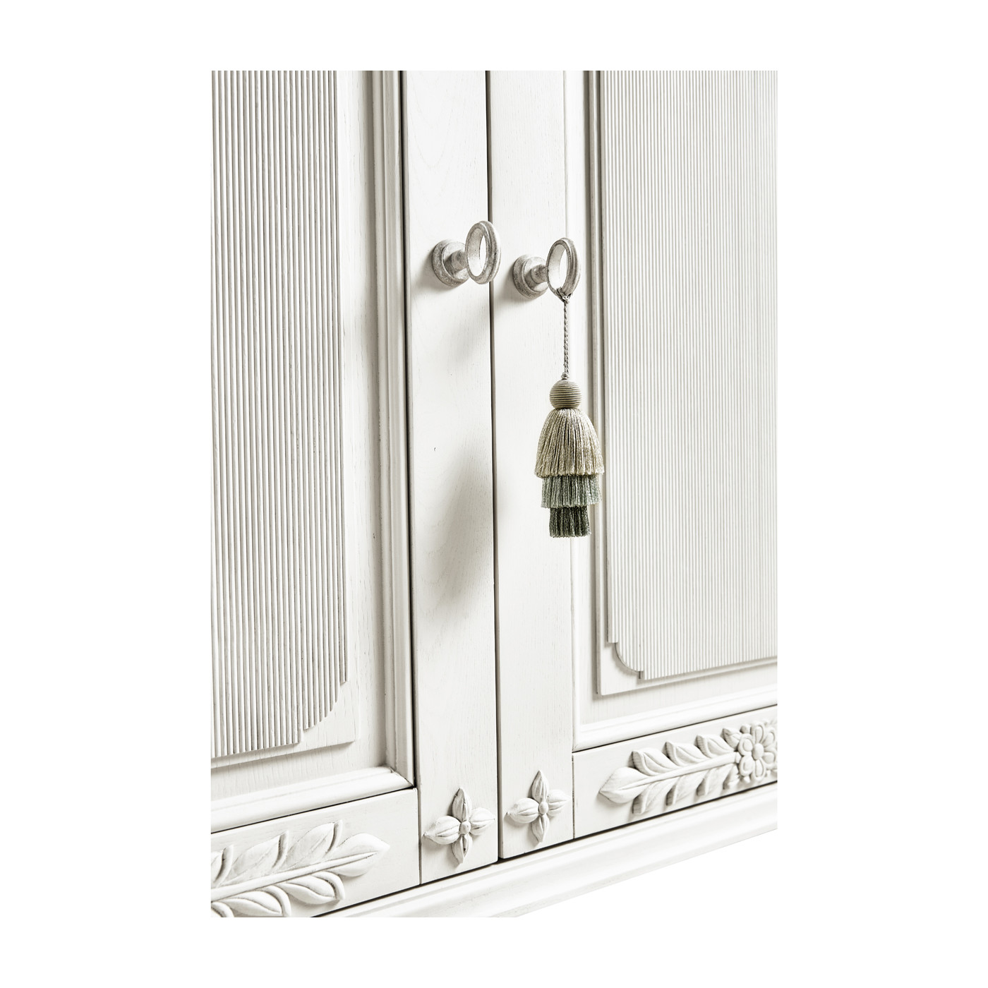 White Crepuscular Credenza