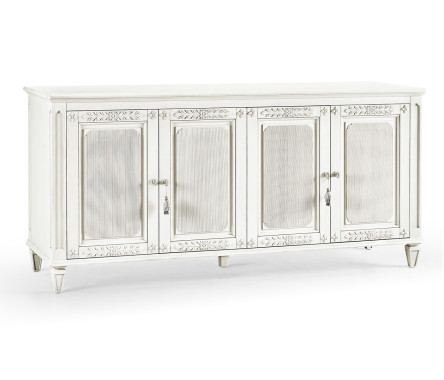 White Crepuscular Credenza