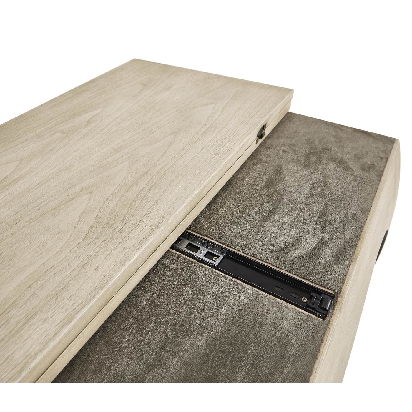 Disk Flip Top Console Table