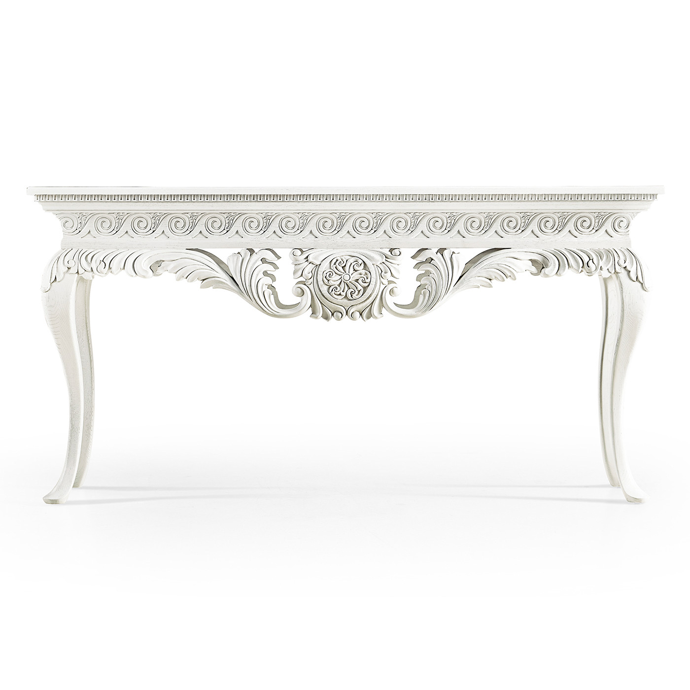 Incus Carved Console W/ Wood Top