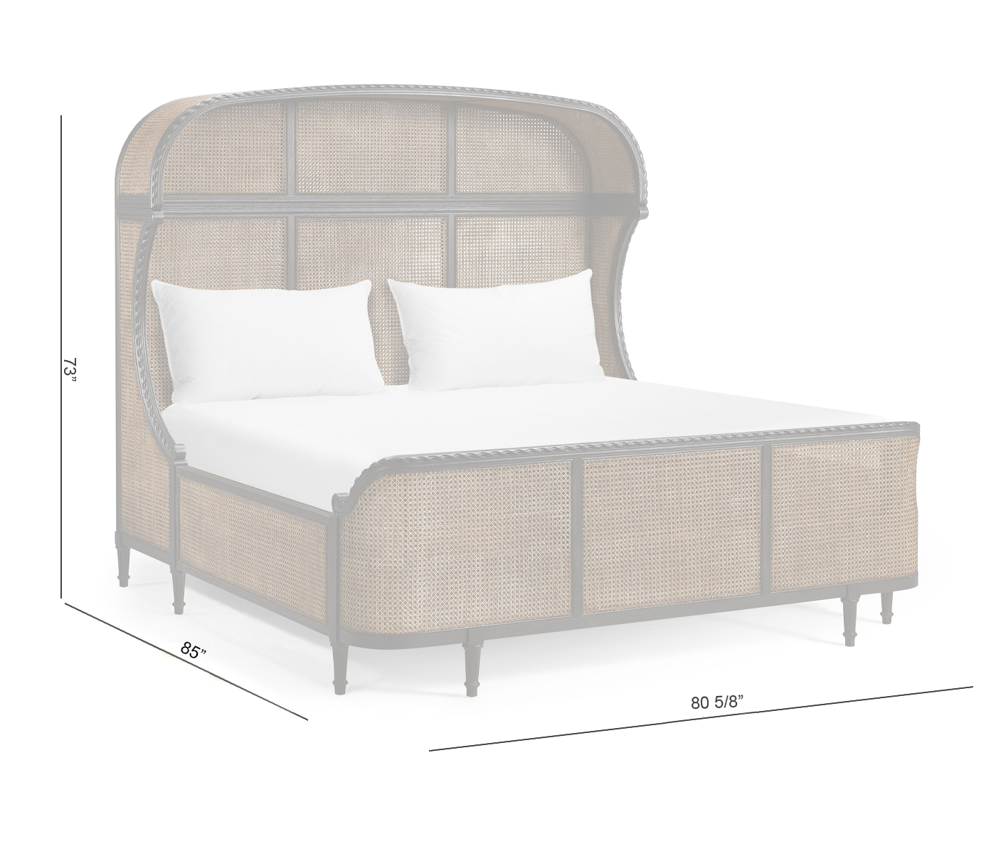 Tangiers King Shelter Bed