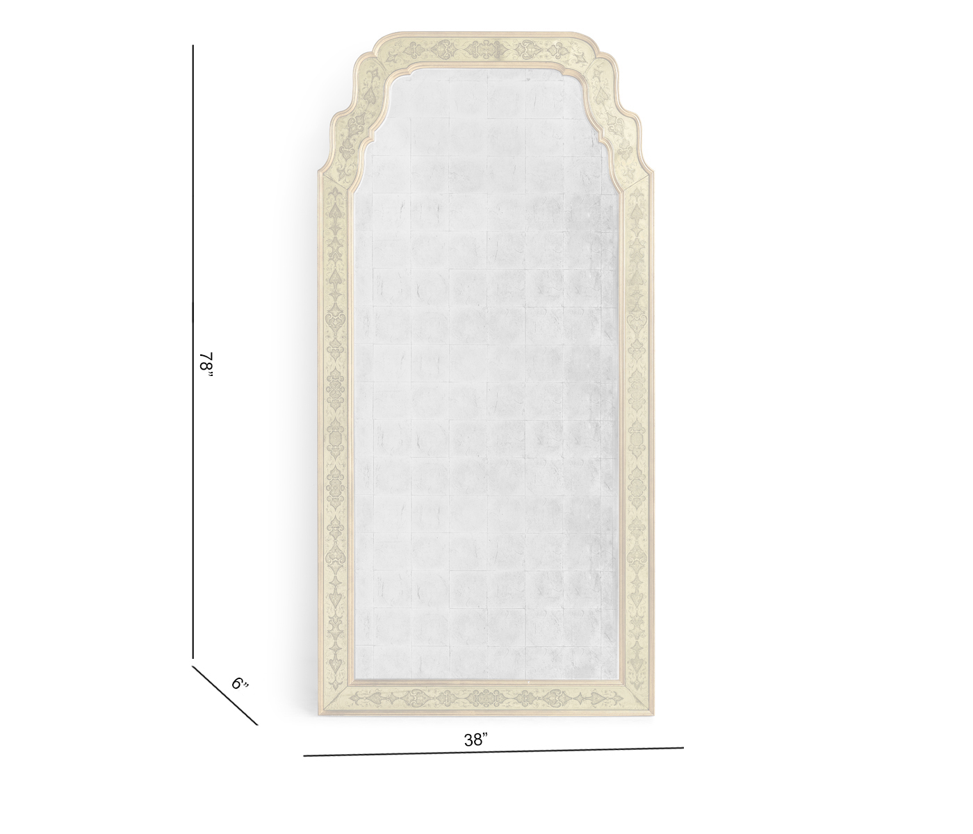 Adeline Gilded Floor Mirror