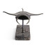Manta Ray Bronze Statue with Marble Base