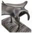 Manta Ray Bronze Statue with Marble Base