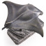 Manta Ray Bronze Statue with Marble Base