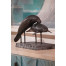 Raised Manatee Bronze Statue with Marble Base