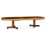 Mahogany two self storing leaves Biedermeier style dining table