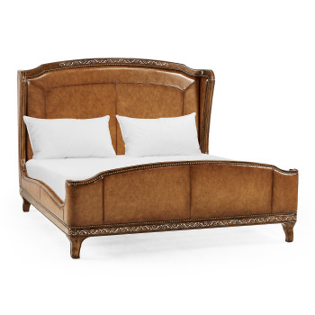 Louis XV Style Burl Walnut US King Bed