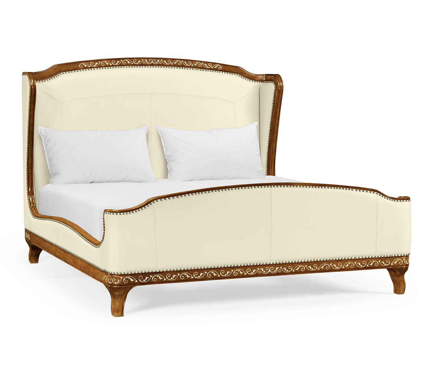 Louis XV Style Burl Walnut US King Bed