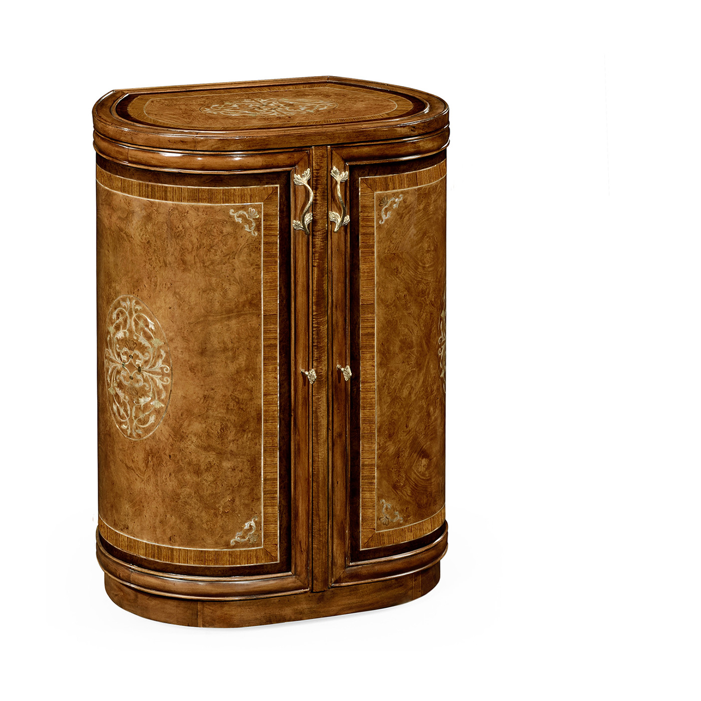 Burl & mother of pearl inlaid metamorphic dressing table