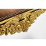 Louis IV style narrow mahogany & gilded console