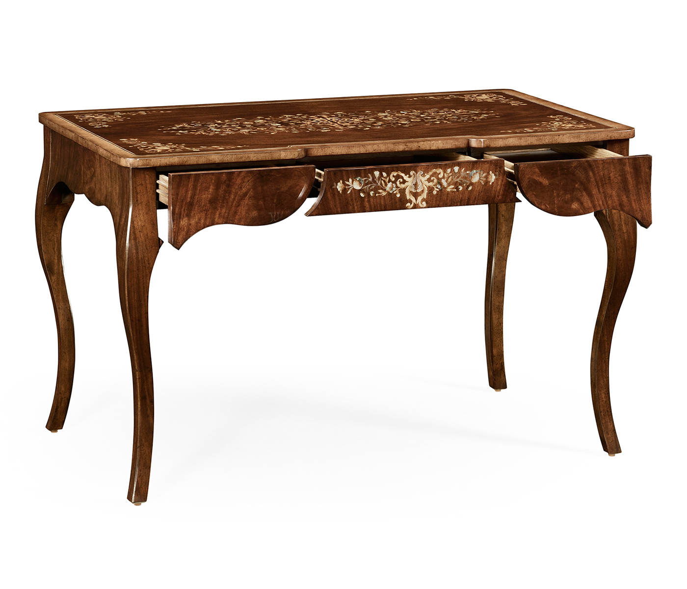 Mahogany dressing table with fine MOP & marquetry inlay