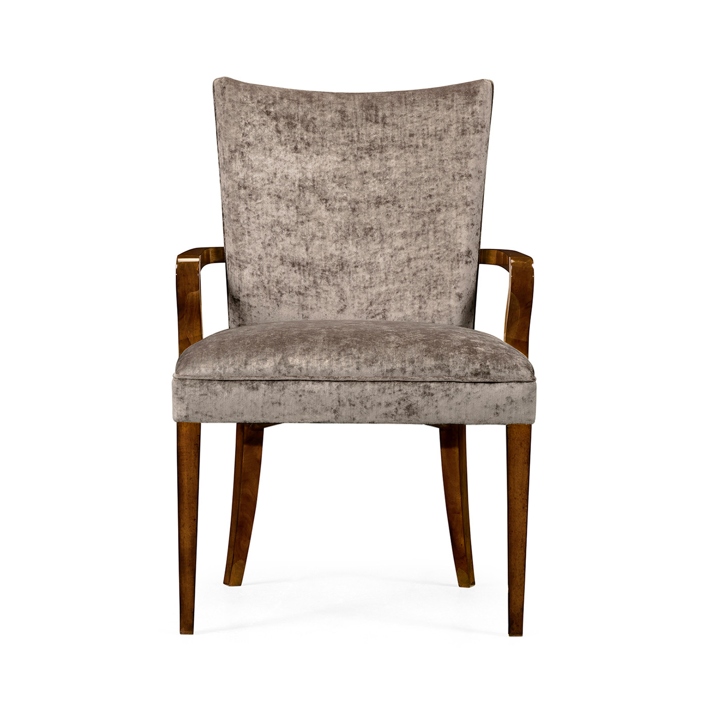 Biedermeier Style Dining Arm Chair with Fine Mop & Marquetry Inlay