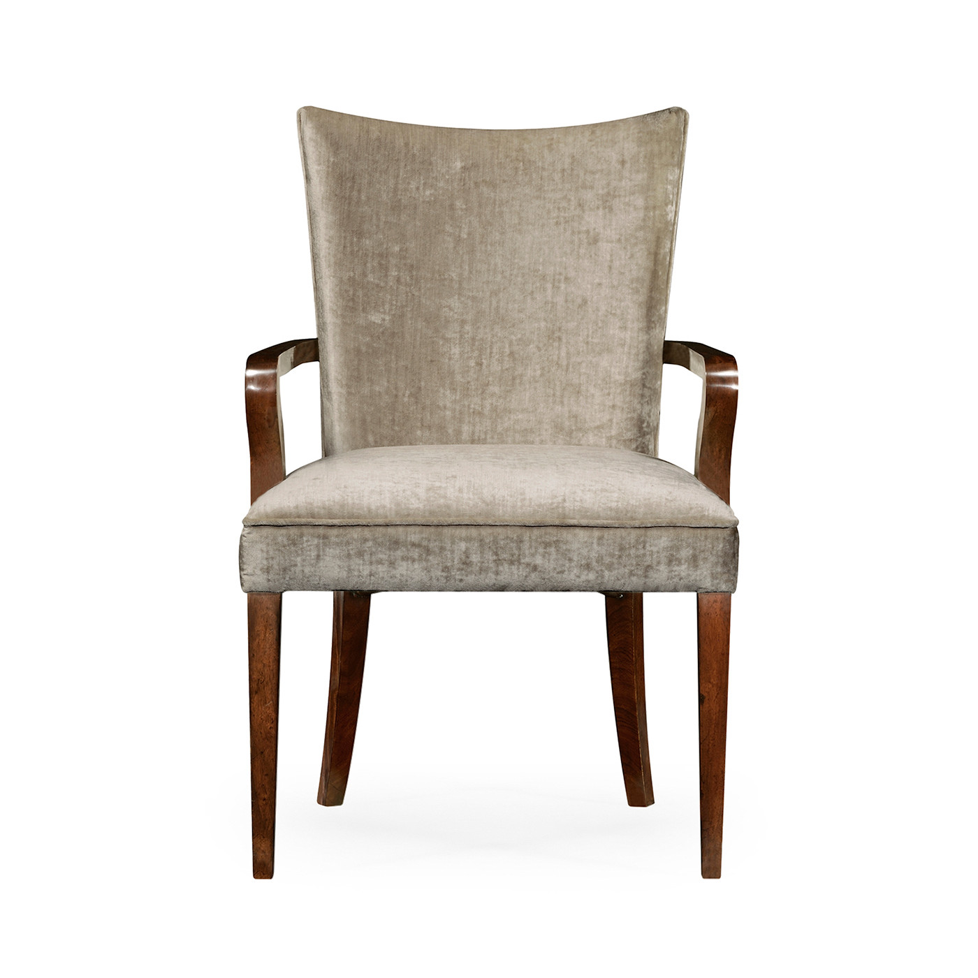 Biedermeier Style Dining Arm Chair with Fine Mop & Marquetry Inlay