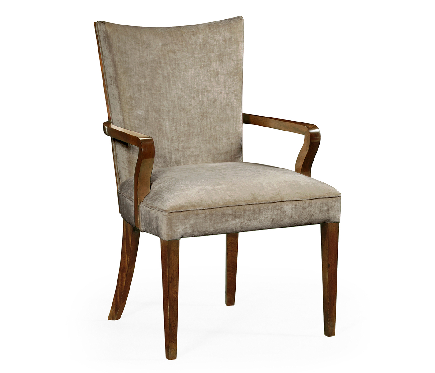 Biedermeier Style Dining Arm Chair with Fine Mop & Marquetry Inlay