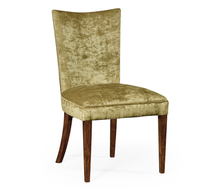 Biedermeier Style Dining Side Chair with Fine Mop & Marquetry Inlay