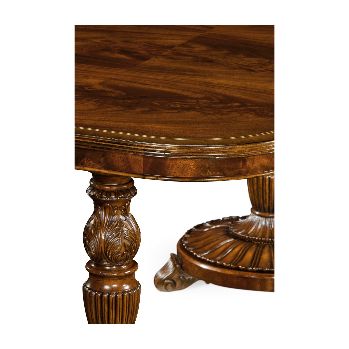 Mahogany Pedestal Dining Table 71