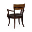 Art Deco High Lustre Rosewood Dining Arm Chair