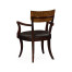 Art Deco Satin Rosewood Dining Arm Chair