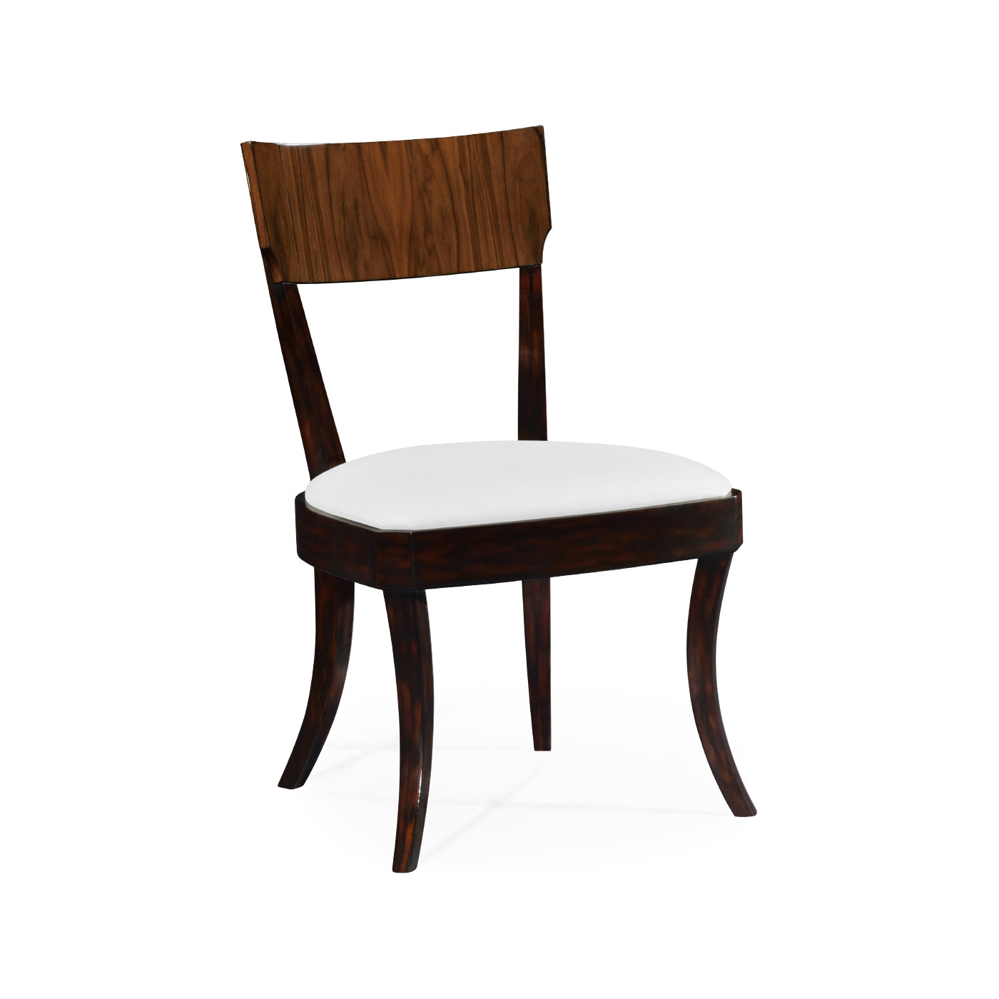 Art Deco Satin Rosewood Dining Side Chair