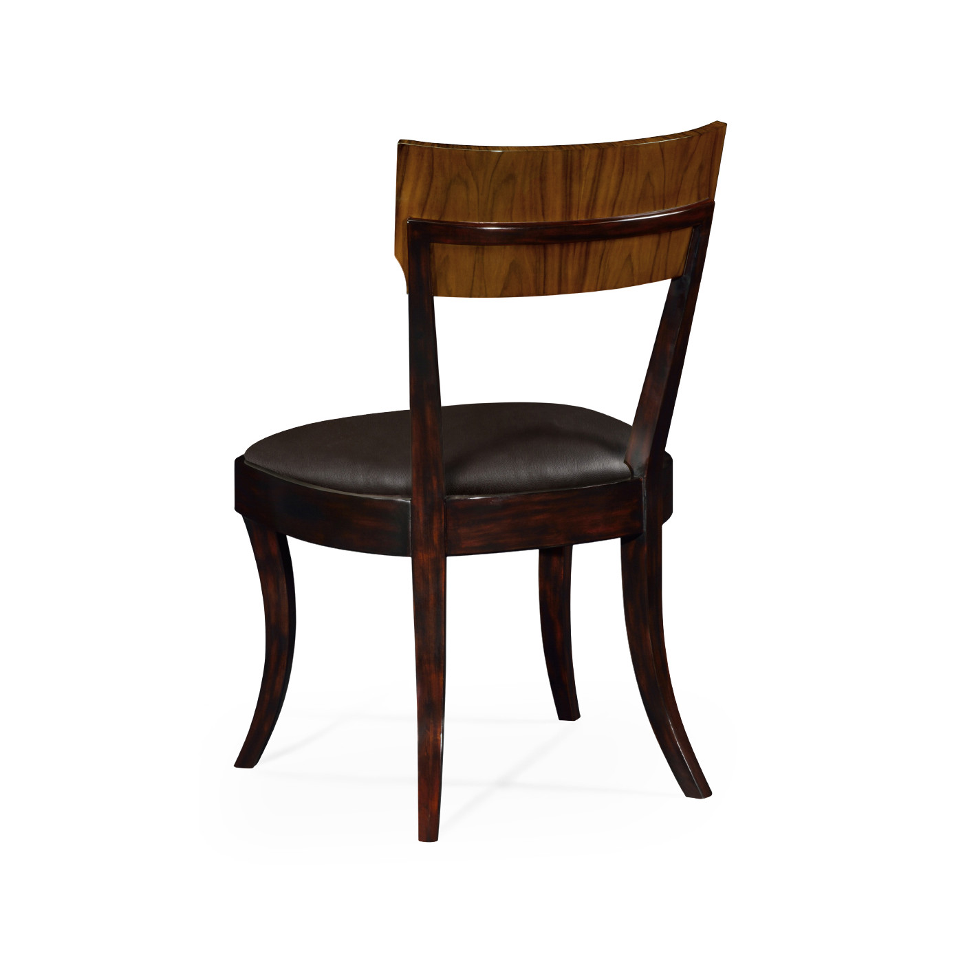 Art Deco Satin Rosewood Dining Side Chair