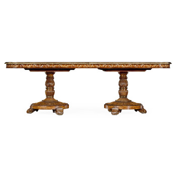 Burl & Mother of Pearl Rectangular Dining Table 95