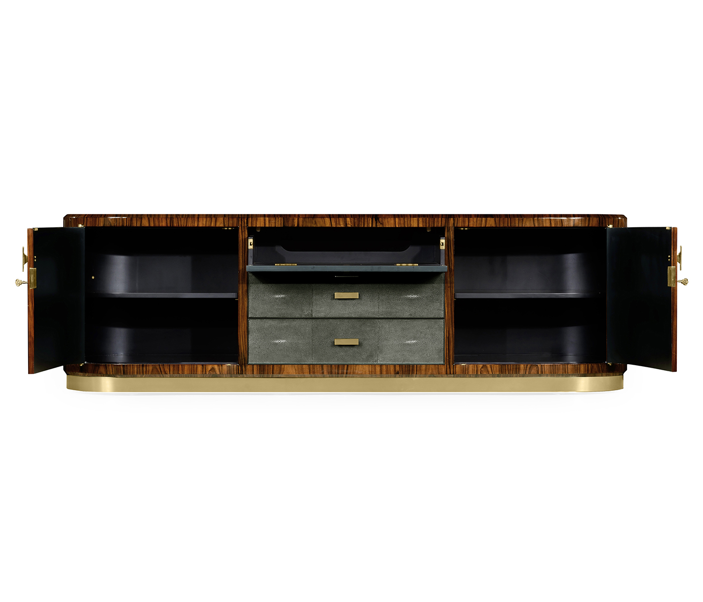 Art Deco High Lustre Rosewood TV Entertaiment