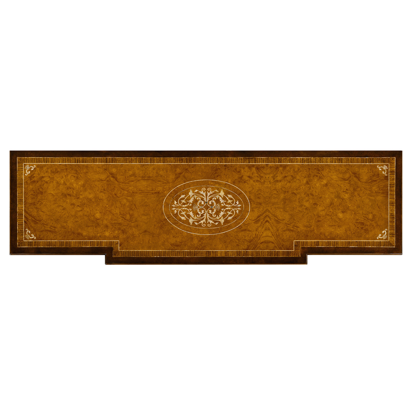 Burl & Mother of Pearl Inlaid Sideboard (Wood Door)