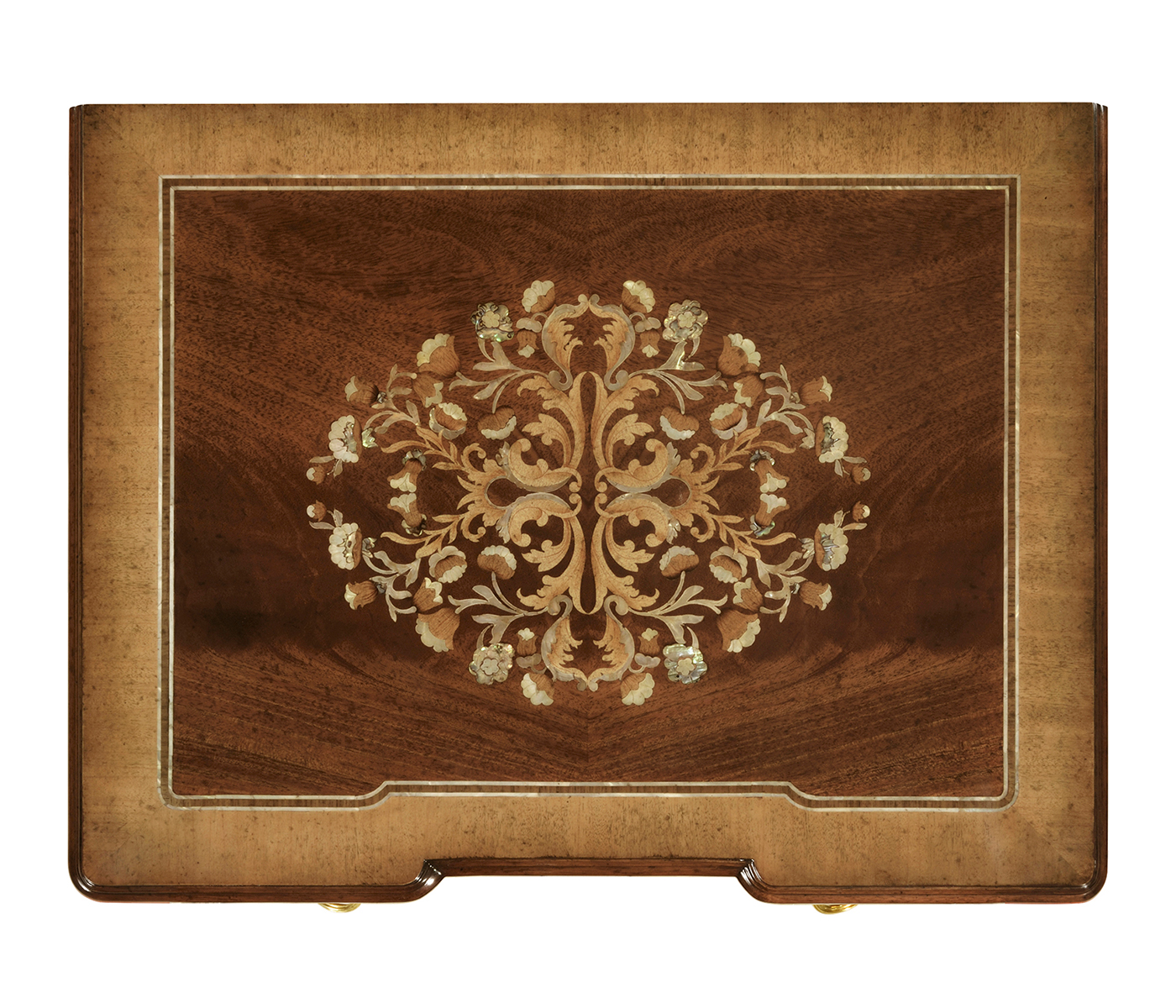 Mahogany & Mother of Pearl Bedside Chest