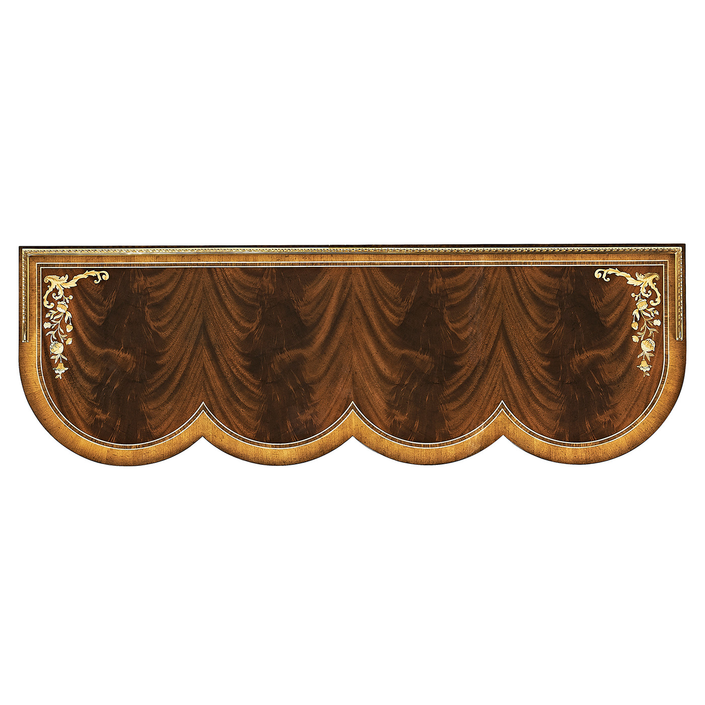 Mahogany console table with mother of pearl & marquetry