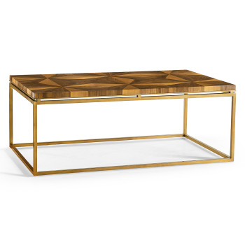 Rectangular Bookmatched Walnut Coffee Table