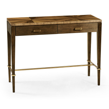 Bookmatched Walnut Console Table