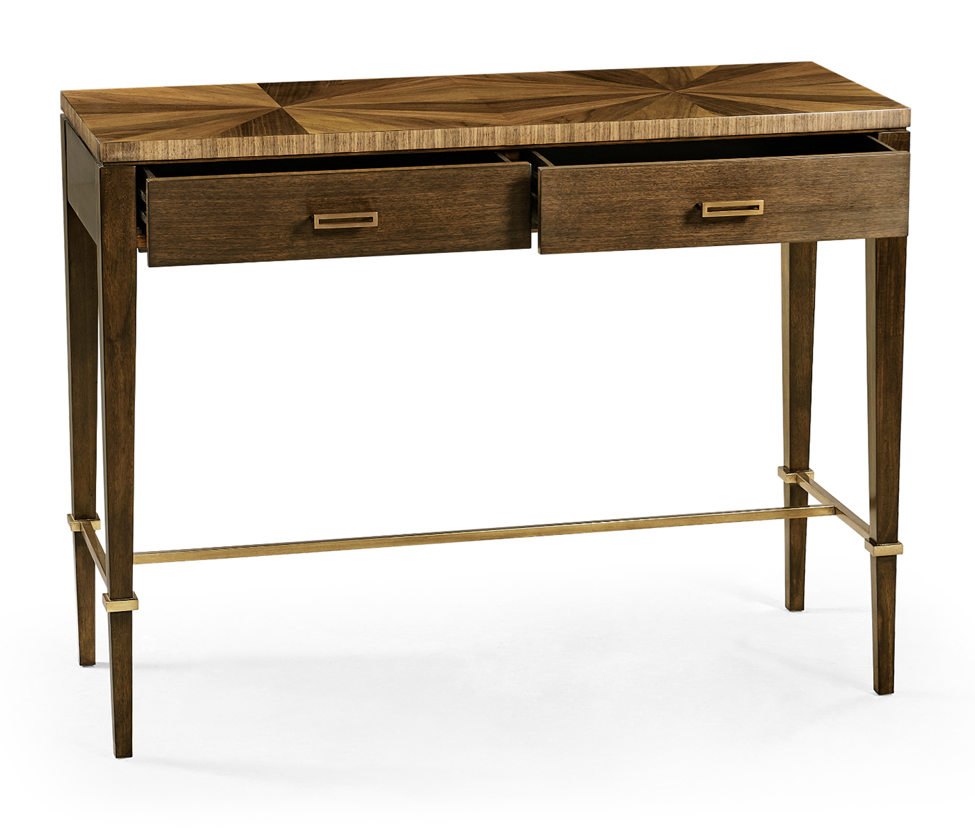 Bookmatched Walnut Console Table