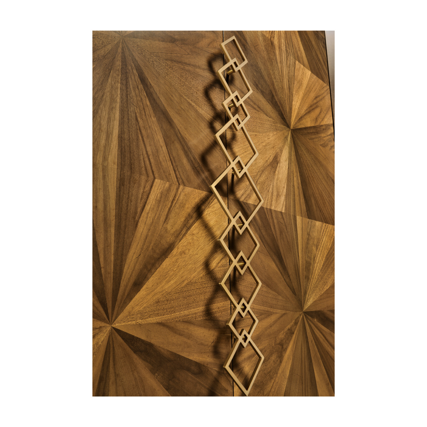 Bookmatched Walnut Storage Cabinet