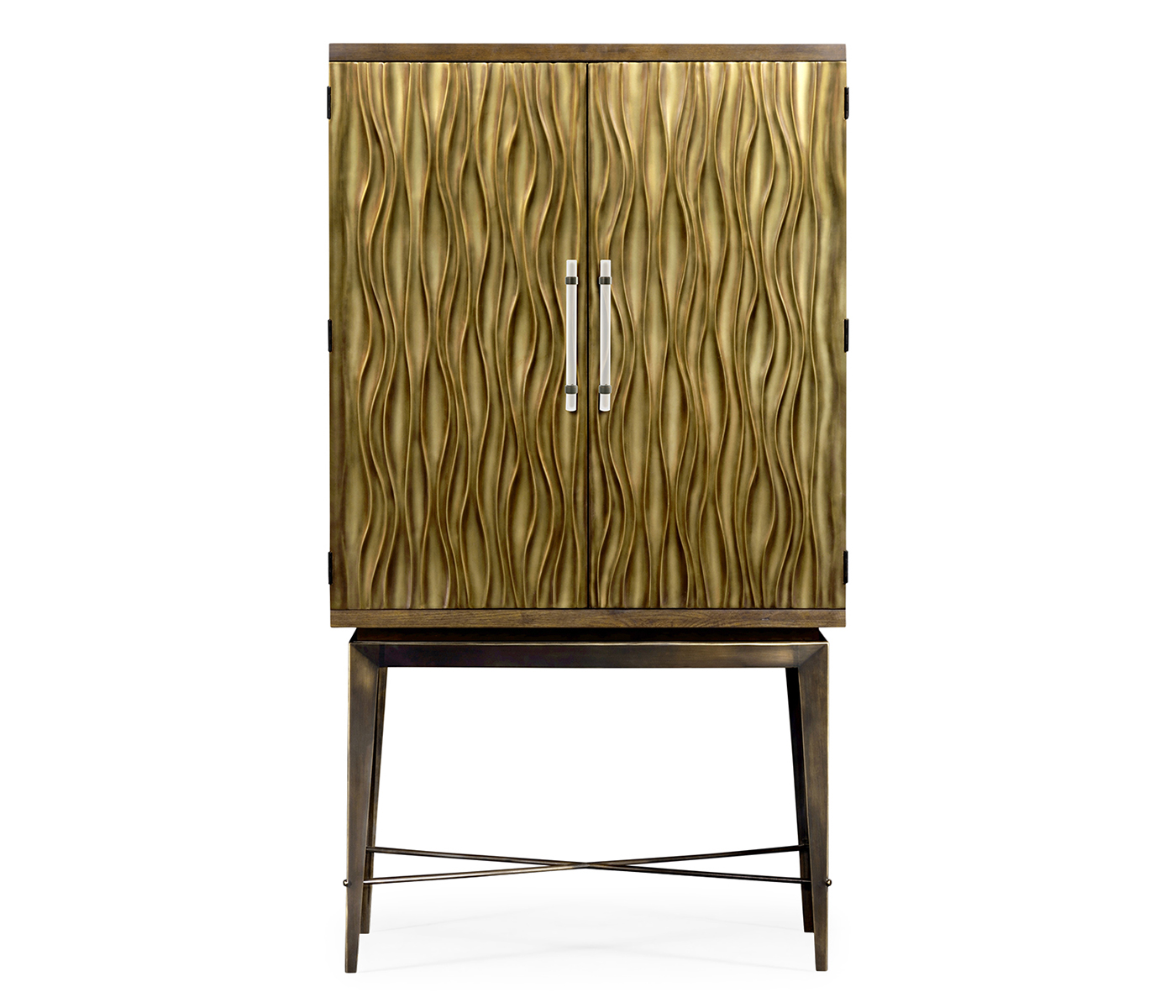 Textured Chestnut Drinks Cabinet