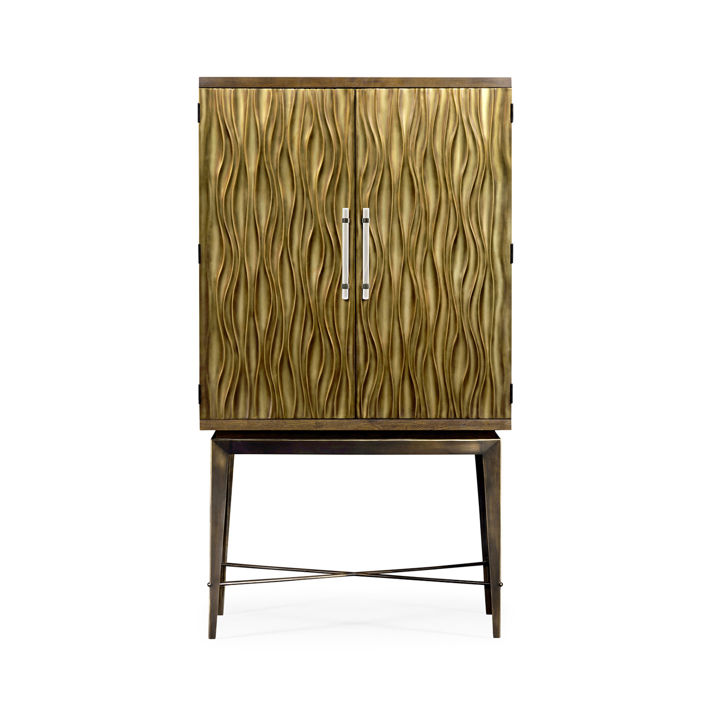 Textured Chestnut Drinks Cabinet