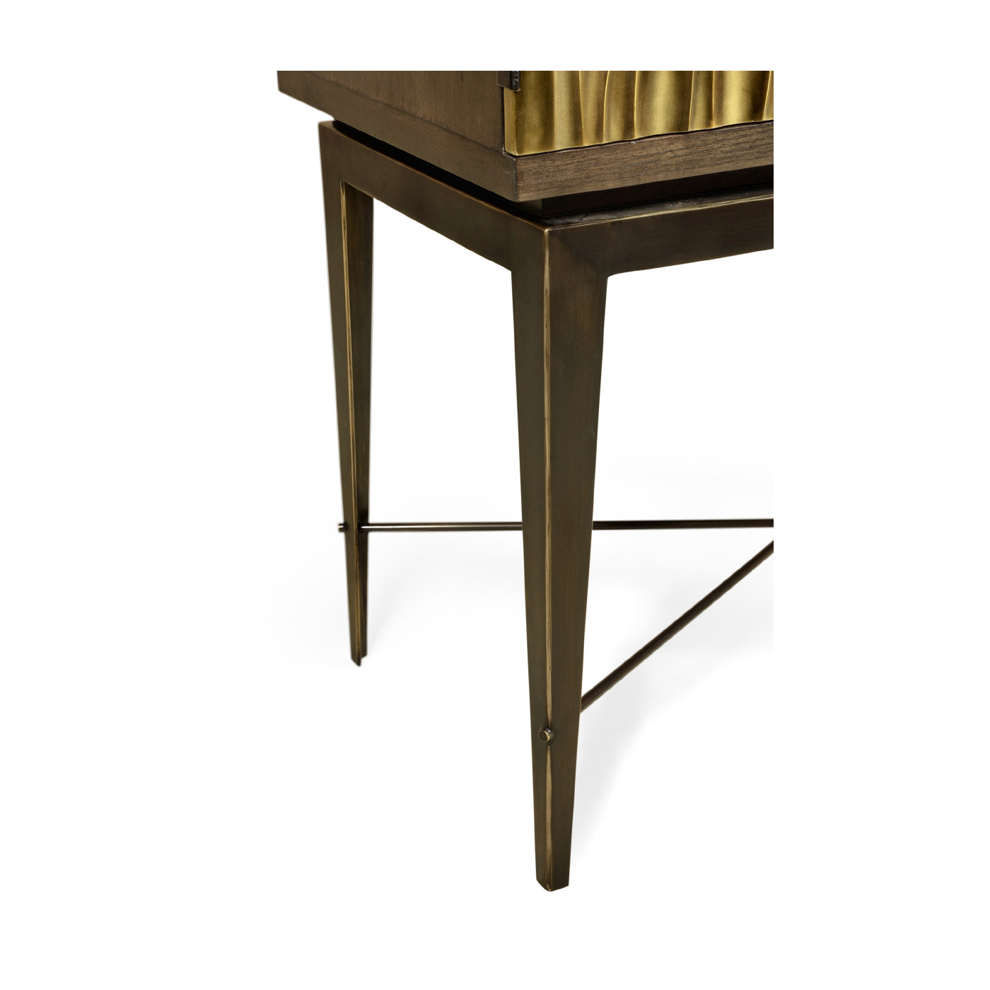 Textured Chestnut Drinks Cabinet