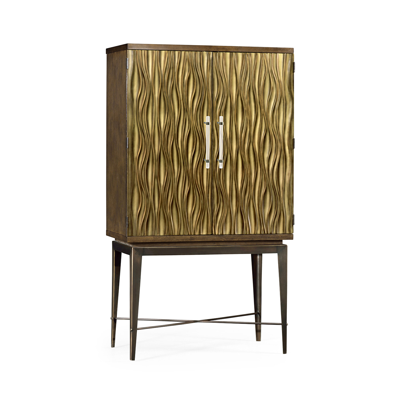 Textured Chestnut Drinks Cabinet