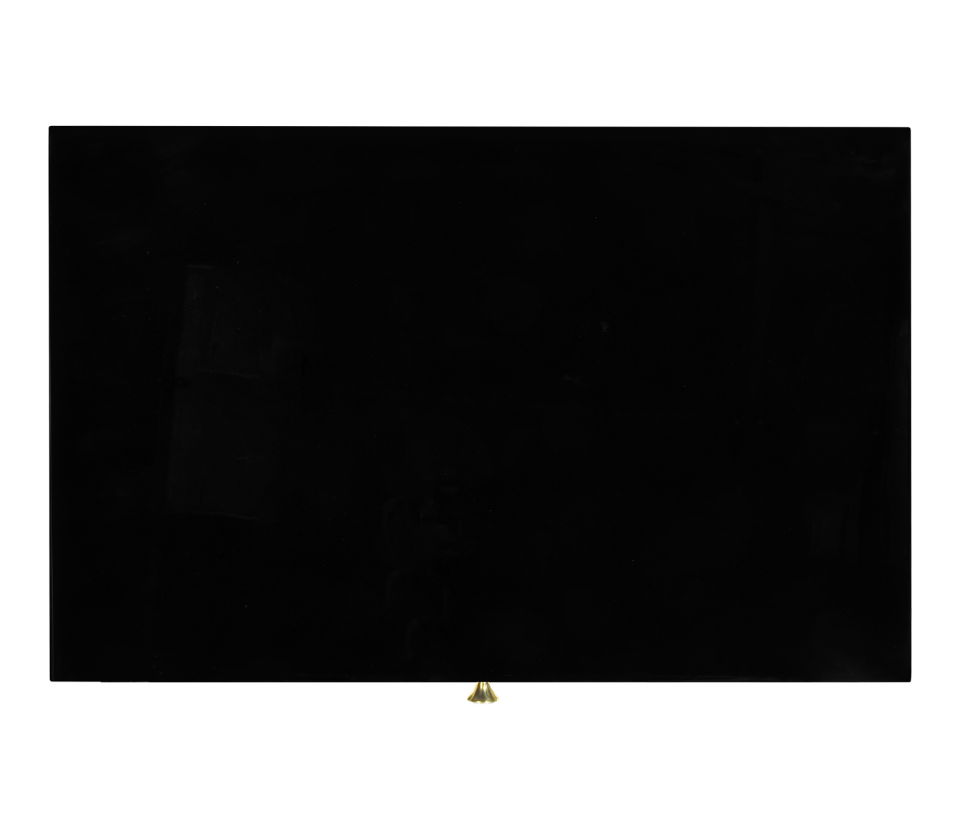 Rippled Black Lacquer Chest of Drawers