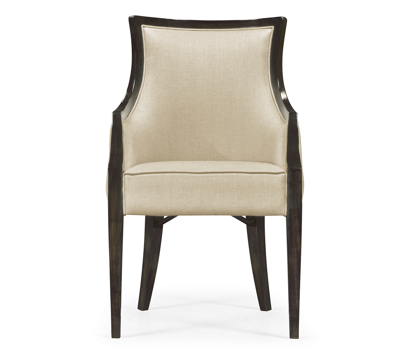 Smoked Grey Eucalyptus Dining Arm Chair