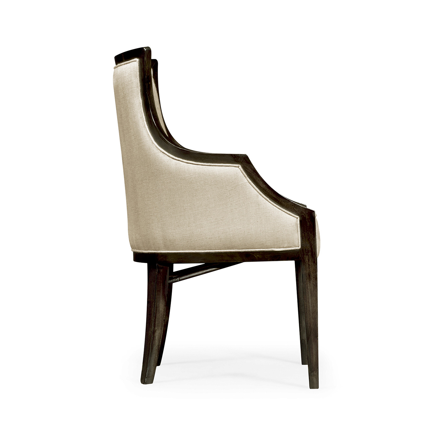 Smoked Grey Eucalyptus Dining Arm Chair