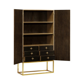 Four-Point Star 3D Geometric Cabinet